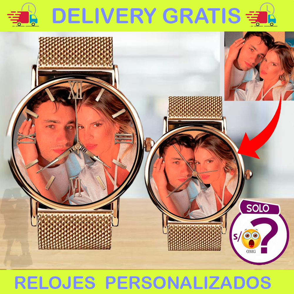 RELOJ METAL PERSONALIZADO CON TU FOTO